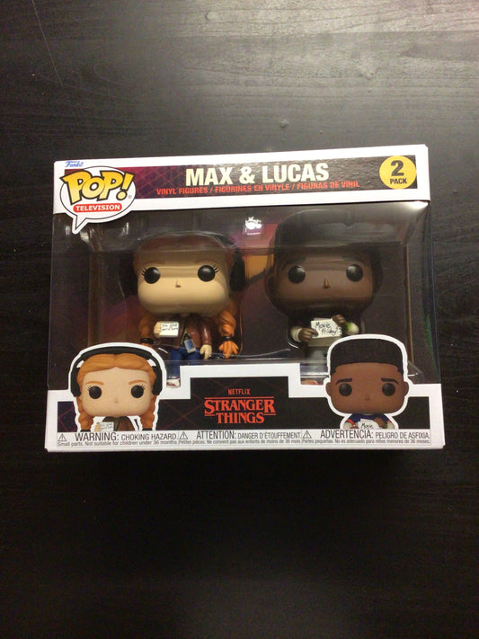 Stranger Things: Max and Lucas 2 Pack Pop Vinyl